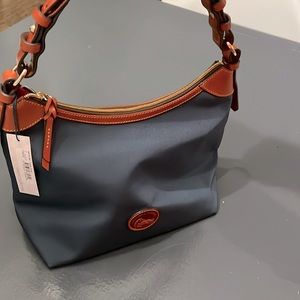 Dooney & Bourke Large Navy Erica Nylon Handbag